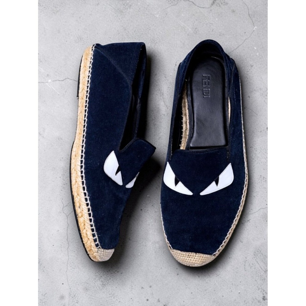FENDI Navy Monster Espadrilles